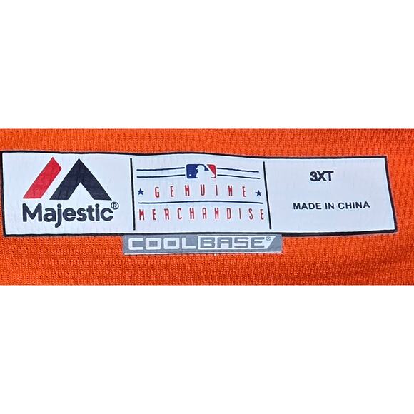 Official Houston Astros Carlos Correa #1 Majestic Orange Jersey Size 3XL * - Picture 5 of 10